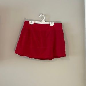 lululemon red tennis skirt